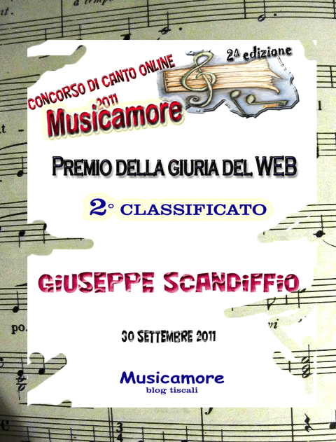 Giuseppe Scandiffio concorso canto online